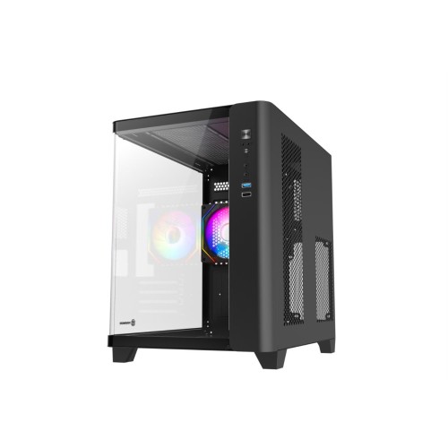 Revenger Air Tank Mini 5 ARGB Infinity Fans Black Gaming Casing