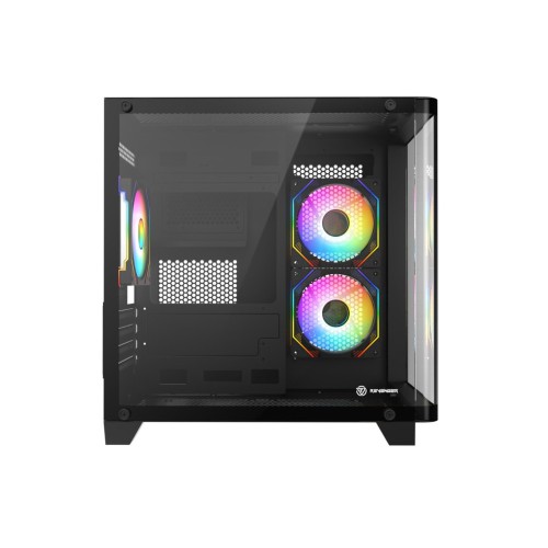 Revenger Air Tank Mini 5 ARGB Infinity Fans Black Gaming Casing
