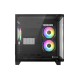 Revenger Air Tank Mini 5 ARGB Infinity Fans Black Gaming Casing