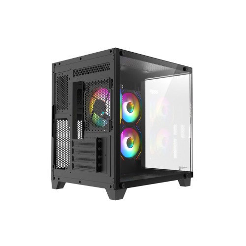 Revenger Air Tank Mini 5 ARGB Infinity Fans Black Gaming Casing