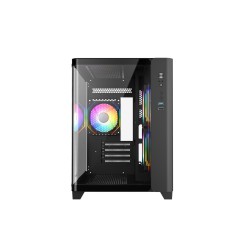 Revenger Air Tank Mini 5 ARGB Infinity Fans Black Gaming Casing
