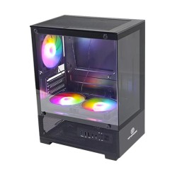 Revenger Ice Cool Mini Tower Black Micro-ATX Gaming Desktop Casing