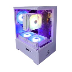 Revenger Ice Cool Mini Tower White Micro-ATX Gaming Desktop Casing