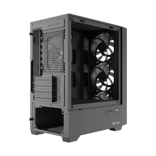 Revenger PHANTOM X Mid Tower Black (Tempered Glass Window) Micro-ATX Gaming Desktop Case
