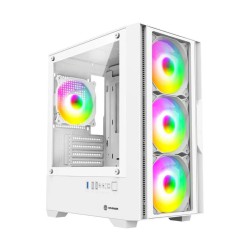 Revenger PHANTOM X Mid Tower White (Tempered Glass Window) Micro-ATX Gaming Desktop Case