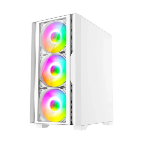 Revenger PHANTOM X Mid Tower White (Tempered Glass Window) Micro-ATX Gaming Desktop Case