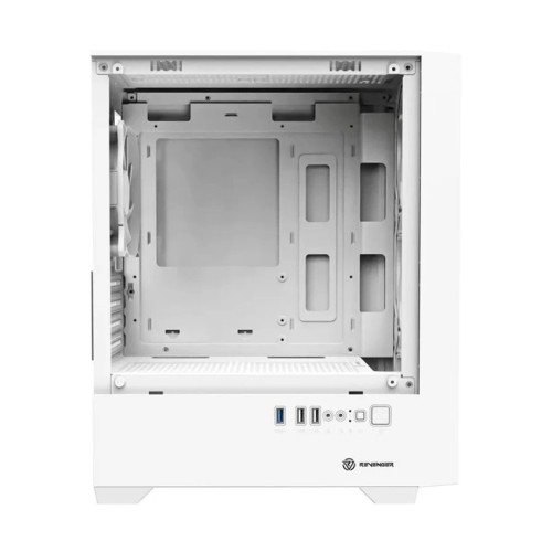 Revenger PHANTOM X Mid Tower White (Tempered Glass Window) Micro-ATX Gaming Desktop Case