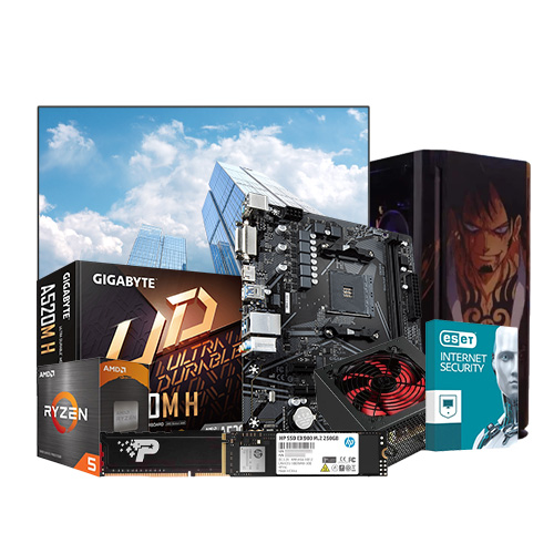 GIGABYTE A520M H With AMD Ryzen 5 5600G Processor Custom Desktop PC