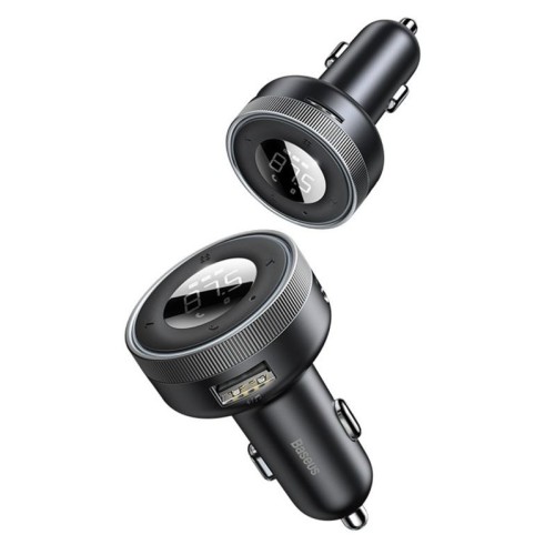 BASEUS Enjoy Car Wireless MP3 Charger Wireless 5.0+5V/3.4A Dual USB Adapter With LED Digital Display BASEUS Enjoy Car Wireless MP3 Charger Wireless 5.0+5V/3.4A Dual USB Adapter With LED Digital Display
