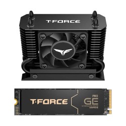 Team T-FORCE GE PRO 2TB M.2 PCIe Gen 5 NVMe SSD with AirFlow I Heatsink
