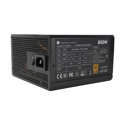 Thermalright TB-850S 850W PG5 ATX 3.0 Non Modular 80 Plus Bronze Certified Black Power Supply