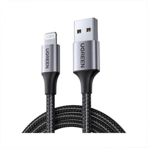 Ugreen 60157 USB Male to Lightning 1.5 Meter Black Data Cable