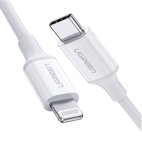 Ugreen US171 (60748) USB Type-C Male to Lightning Male, 1.5 Meter, White Charging Cable