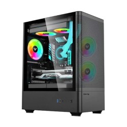 Value Top NUBIA21F3 Mini Tower Black Micro-ATX Gaming Desktop Casing(Black)