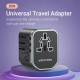 Vention FJCB0 3-Port USB (C + A + A) Universal Travel Adapter (20W/18W/18W) Black Vention FJCB0 3-Port USB (C + A + A) Universal Travel Adapter (20W/18W/18W) Black