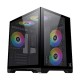 Xigmatek Aqua M ARGB Mini Tower Black Micro ATX Gaming Desktop Case