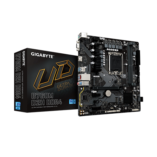 GIGABYTE B760M D2H DDR4 LGA 1700 12TH GEN MICRO-ATX MOTHERBOARD