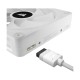 Corsair iCUE LINK QX120 RGB 120mm White Case Fan with iCUE Link System Hub