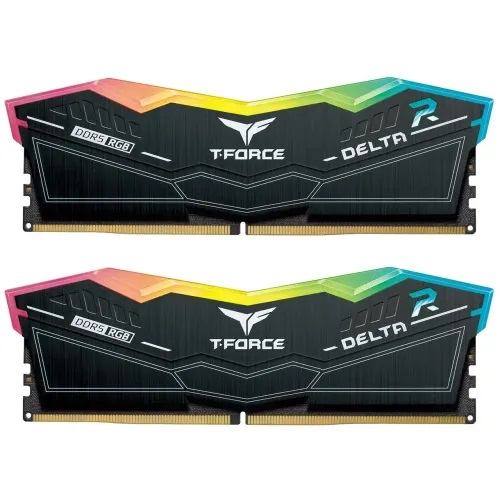 Team Delta RGB 32GB (16x2) DDR5 5200MHz Gaming Desktop RAM Black