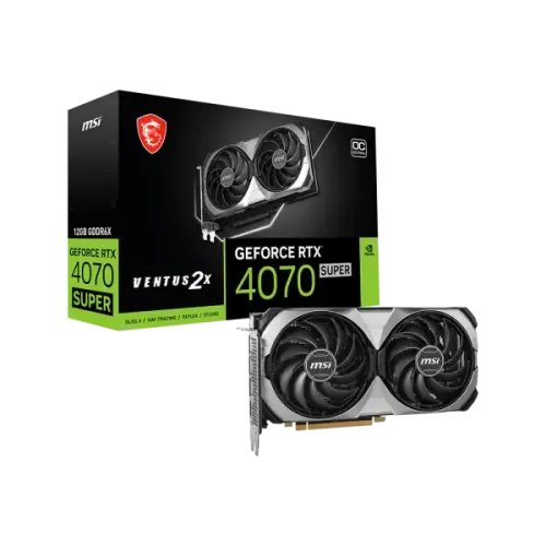 MSI GeForce RTX 4070 SUPER 12G VENTUS 2X OC 12GB GDDR6X Graphics Card