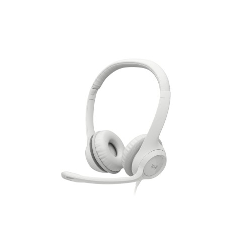 Logitech H390 Stereo USB Headset White with Microphone Logitech H390 Stereo USB Headset White with Microphone