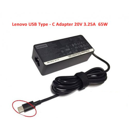 Laptop Power Charger Adapter Orginal 65W Type-C for Lenovo
