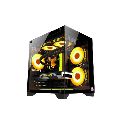 Monarch Mystery Box X5 Desktop Gaming Case Black