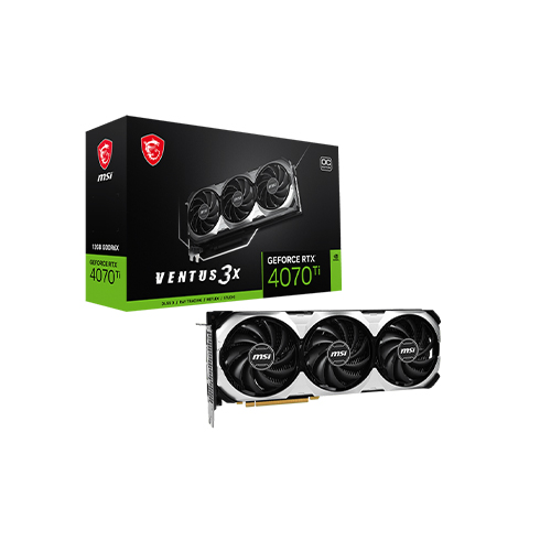 MSI GEFORCE RTX 4070 TI VENTUS 3X 12G OC GRAPHICS CARDS