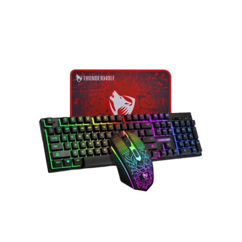 T-WOLF TF-31 GAMING KEYBOARD MOUSE MOUSE PAD 3-IN-1 COMBO