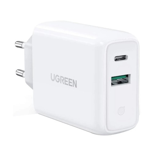 Ugreen CD170 (60468) 38W PD USB & USB-C White Fast Charger #60468