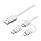 Ugreen 60519 USB Type-C Male to Male White Cable