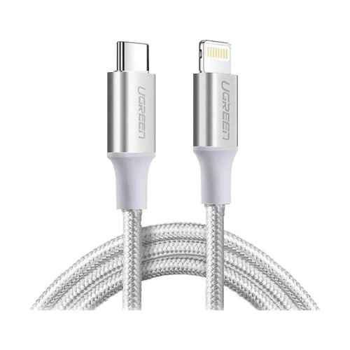 Ugreen US304 (70524) USB Type-C Male to Lightning Silver 1.5 Meter Charging Cable