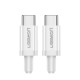 Ugreen 60519 USB Type-C Male to Male White Cable