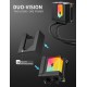 upHere E360KC 360mm AIO Liquid CPU Cooler (Black)