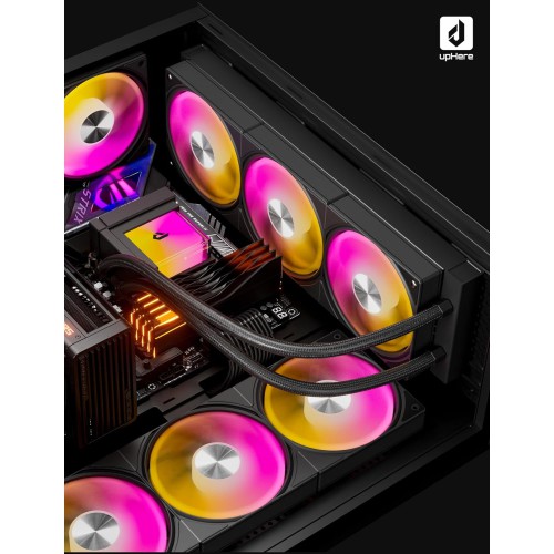 upHere E360KC 360mm AIO Liquid CPU Cooler (Black)