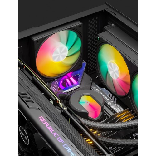 UpHere U3KC1 120mm ARGB Casing Fan (Black)