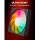 UpHere U3KC1 120mm ARGB Casing Fan (Black)
