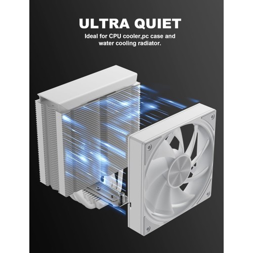 UpHere U3TC1 120mm ARGB Casing Fan (White)
