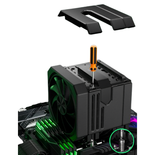 upHere UP2K6 CPU Air Cooler (Black)
