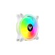 Value Top W1298s 12CM RGB White Ring Light Static Case Fan