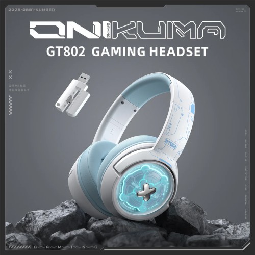 Onikuma GT802 Triple Mode Wireless Stereo RGB Gaming Headphone Onikuma GT802 Triple Mode Wireless Stereo RGB Gaming Headphone