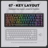 ONIKUMA G67 Hall Effect Wired RGB Magnetic Switch Gaming Keyboard, Black Contour