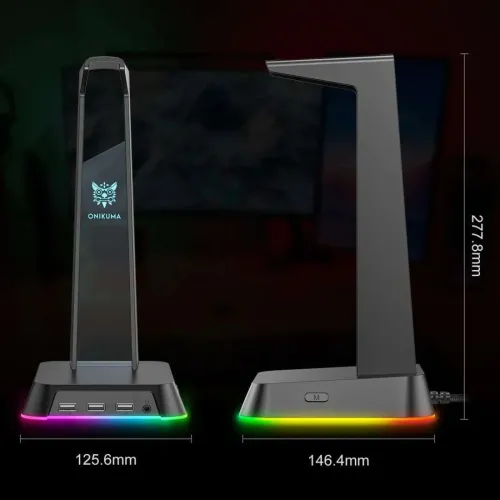ONIKUMA ST-2 RGB Gaming Headphone Stand