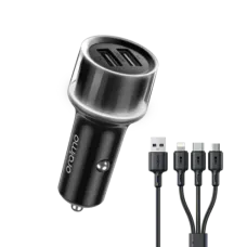 Oraimo Highway 15 15.5W Car Charger With 3-in-1 Cable