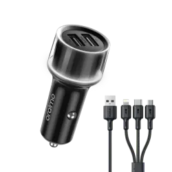Oraimo Highway 15 15.5W Car Charger With 3-in-1 Cable