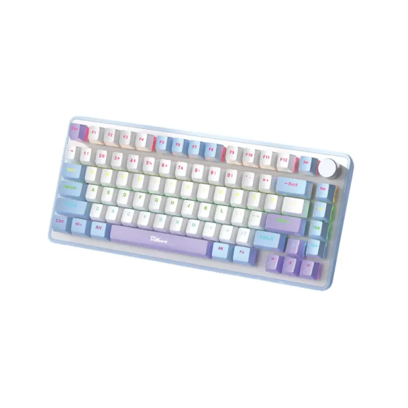 PC Power K82 RGB Mechanical Keyboard (Blue Purple - Blue Switch)