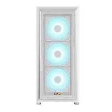 PC Power Crystal Mesh V3 WH ATX Desktop Gaming Casing