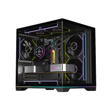 PC Power Darkion 5 ARGB Infinity Fans Gaming Case Black