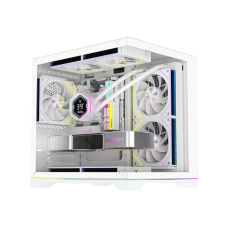PC Power Darkion 5 ARGB Infinity Fans Gaming Case White
