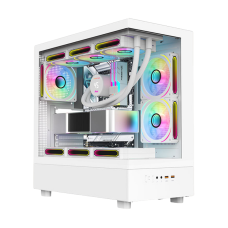 PC Power Horizon X2 6 ARGB Infinity Fans Gaming Case White